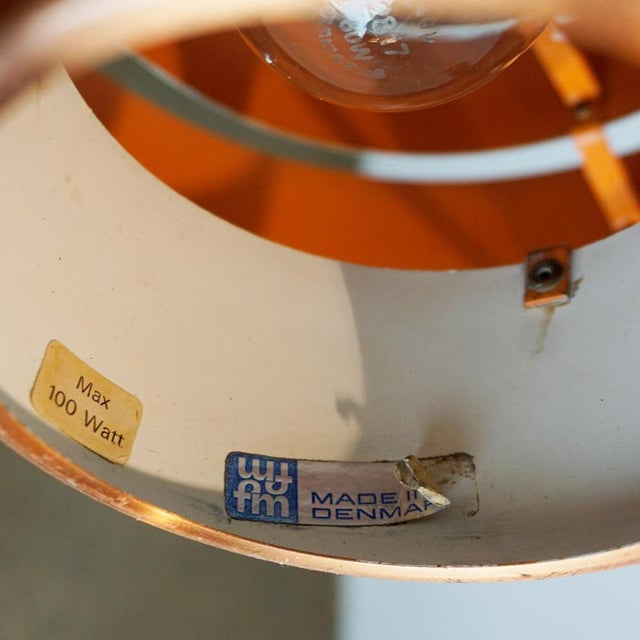 Scandinavian Copper Pendant Ultra by Jo Hammerborg for Fog and Morup, Denmark, 1960s For Sale - Image 3 of 10