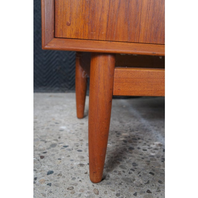1980s Otmar Danish Scandinavian Modern Teak Credenza Buffet Console Sideboard MCM 71" For Sale - Image 14 of 14