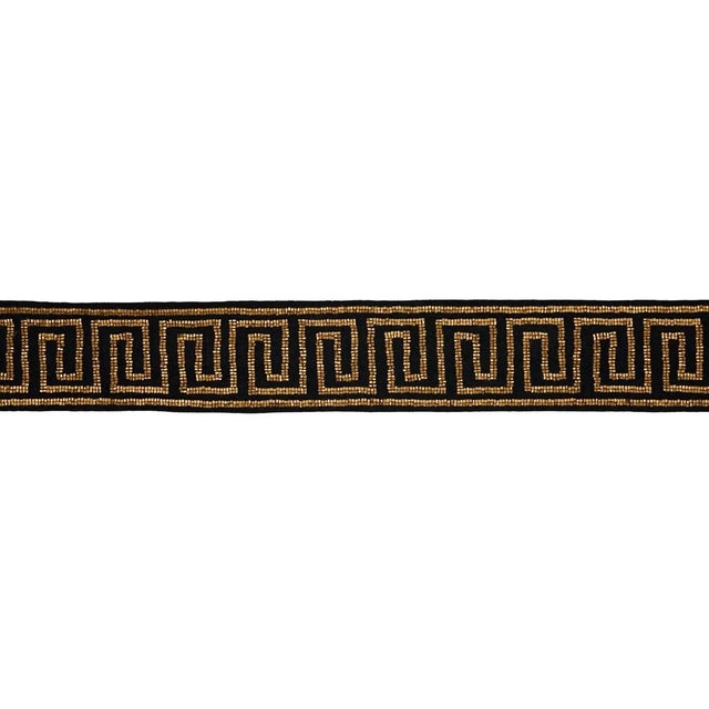 A luxe, hand-beaded Greek key design, Delphi Beaded Tape elevates a classic motif to glamourous new heights. Rendered in...