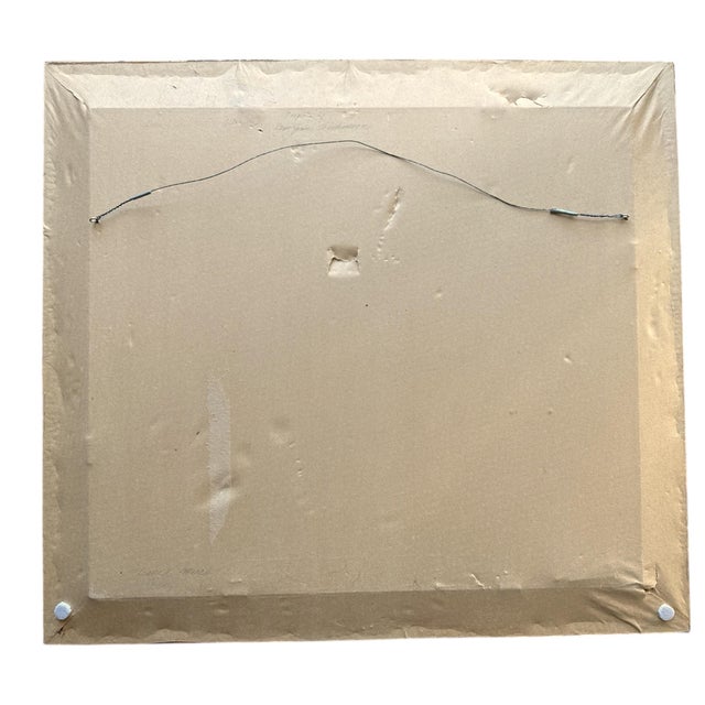 Green Vintage Chinoiserie-Style Still Life With Flowers and Figurine by Hazel Brunn, C. Mid-20th Century For Sale - Image 8 of 8