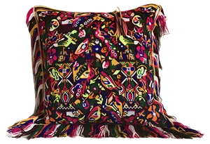 Garnet & Bordeaux Velvet Folktales Cushion from House of Ita