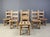 Brutalist Oak Dining Chairs, 1960s, Set of 6 For Sale - Image 4 of 15