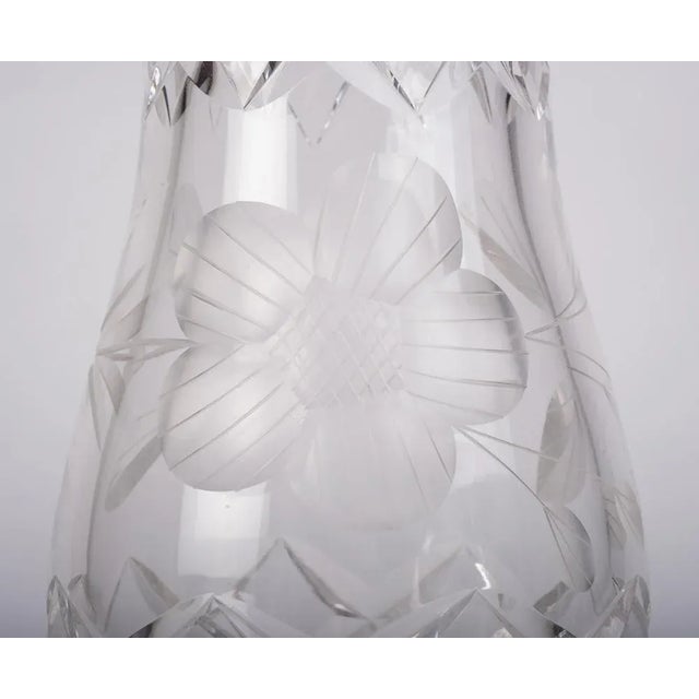 Glass Mid-Century Danish Crystal Vase, 1960s For Sale - Image 7 of 9