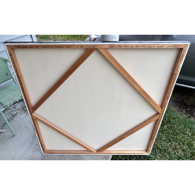 Maylia G. Trahan - “I Am- Creator” Contemporary Style Framed Acrylic Painting on Canvas (Louisiana) (2015) For Sale In New Orleans - Image 6 of 15