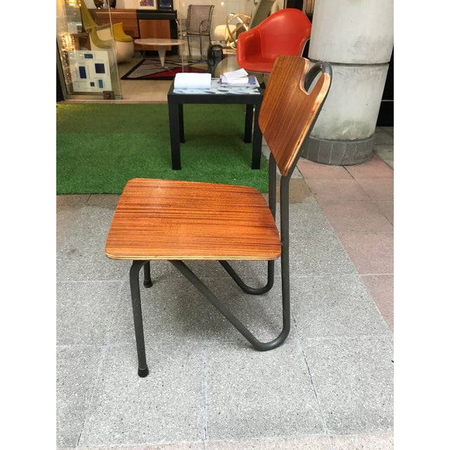 Mid-Century Modern Prefacto Side Chairs by Pierre Guariche for Airborne, 1951, Set of 4 For Sale - Image 3 of 8
