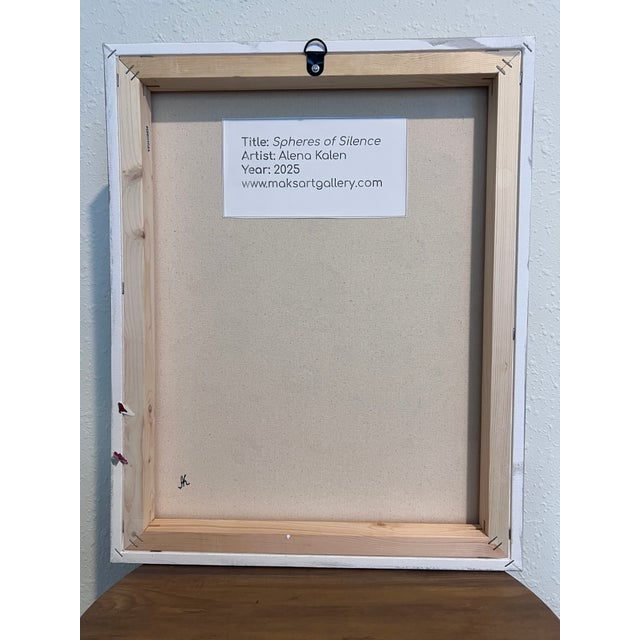 2020s Handmade Original 3d Abstract Art by Alena Kalen "Spheres of Silence", with COA For Sale - Image 5 of 5