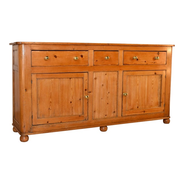 19th C English Pine Dresser Base Chairish