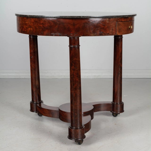 19th Century French Mahogany Gueridon or Game Table For Sale In Orlando - Image 6 of 13