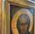 Wood Hand-Painted Icon of Jesus Christ – Gold Leaf Halo – 1963 Paris – Wooden Panel Signed For Sale - Image 7 of 12