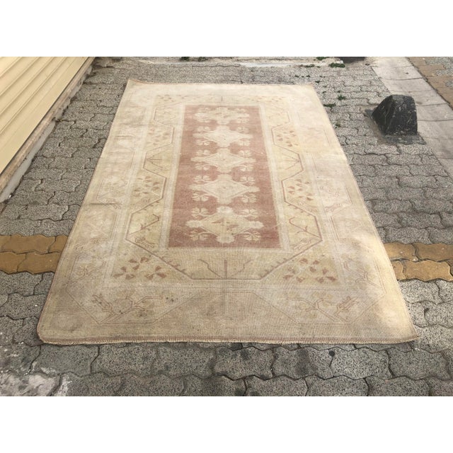 Turkish Handmade Oversize Tribal Beige Rug For Sale - Image 11 of 11