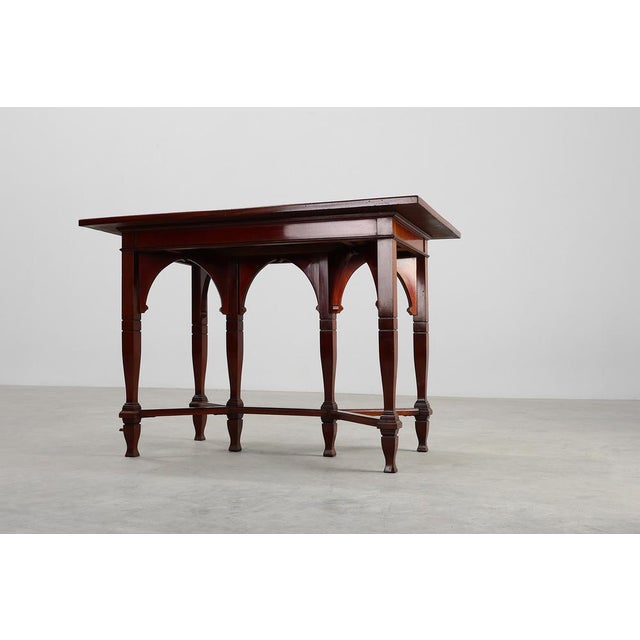 The netherlands / 1910 / side table by h.f. Jansen & zonen amsterdam / wood / art nouveau / amsterdamse school a rare and...