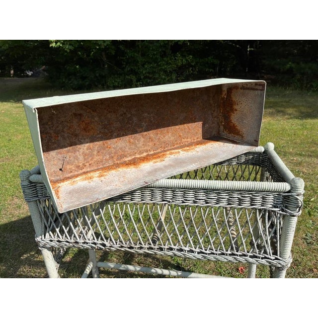 Antique Wicker Plant Stand For Sale - Image 12 of 12