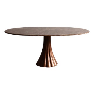 Oval Onyx Marble Dining Table by Angelo Mangiarotti, Italy, 1970s For Sale