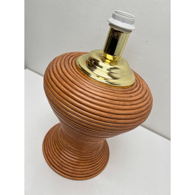 Bamboo Reed Table Lamp, 1970s For Sale - Image 9 of 12