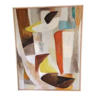 Abstract Figure, Oil on Canvas by May Bender, 1972 For Sale