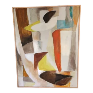 Abstract Figure, Oil on Canvas by May Bender, 1972
