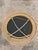 Vintage Round Handwoven Rattan Mirror With Openwork Knot Motif - 14"diameter Mirror For Sale - Image 9 of 10