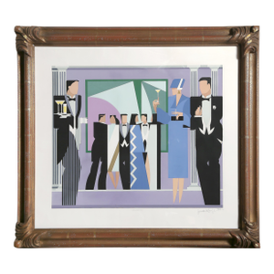 Black Tie, 1983 Signed Screenprint by Giancarlo Impiglia