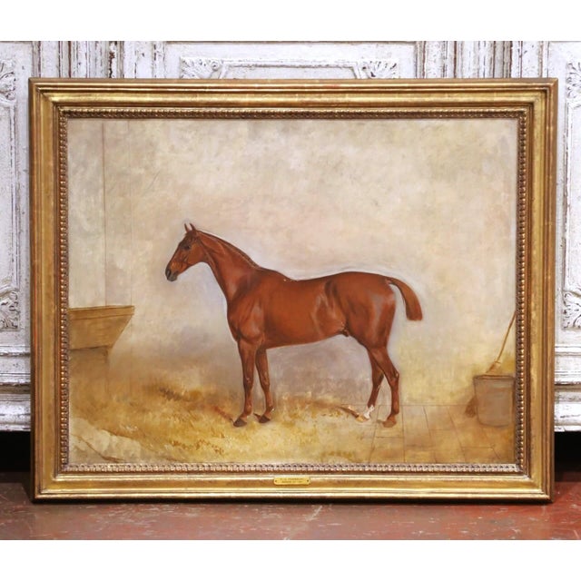19th Century English Horse Oil on Canvas Painting by Claude Lorraine Ferneley For Sale In Dallas - Image 6 of 10
