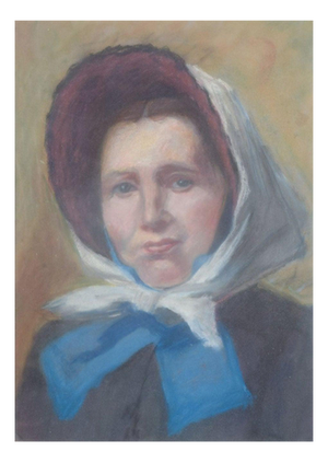 Unknown, Portrait of a woman, Pastel on Paper