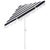 Black Lucerna 9 Ft Crank Umbrella, Black Stripe/White Pole For Sale - Image 8 of 9