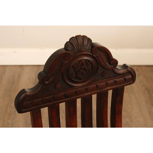 Wood Italian Renaissance Revival Style Savonarola Side Chairs For Sale - Image 7 of 12