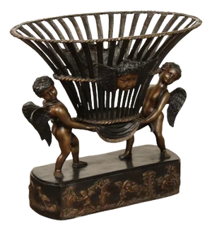 Italian Renaissance Style Bronze Cherub Table Base