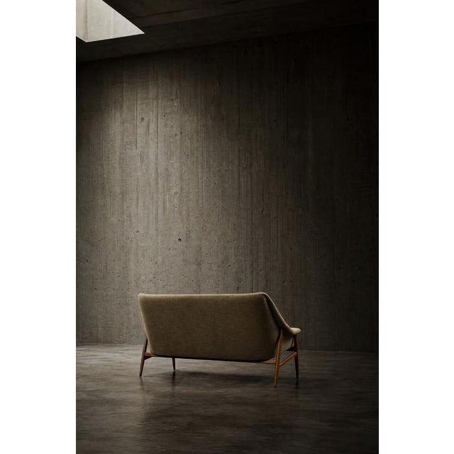 Mid-Century Modern Scandinavian Two-Seater Grace Sofa in Brown Fabric from Ikea, 1961 For Sale - Image 16 of 18
