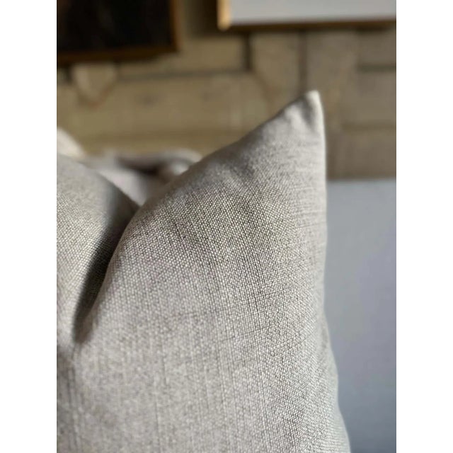 Not Yet Made - Made To Order Belgian Linen Pillow With Down Insert in Natural For Sale - Image 5 of 6
