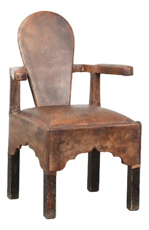 North African Sheepskin Chair, 1900s