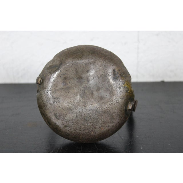 Primitive Antique 18th Century French Miner’s Whale Oil Lantern Brass Rooster For Sale - Image 11 of 12