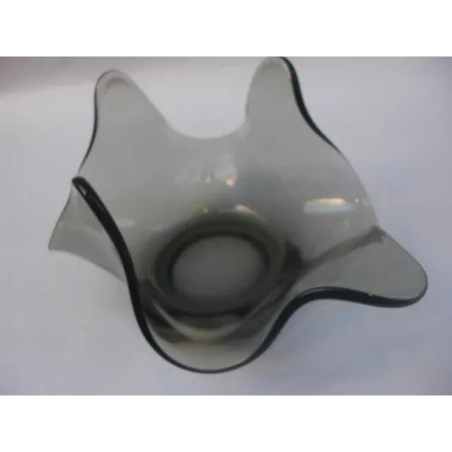 Mid-Century Modern Mid-Century Handkerchief Glass Bowl For Sale - Image 3 of 8