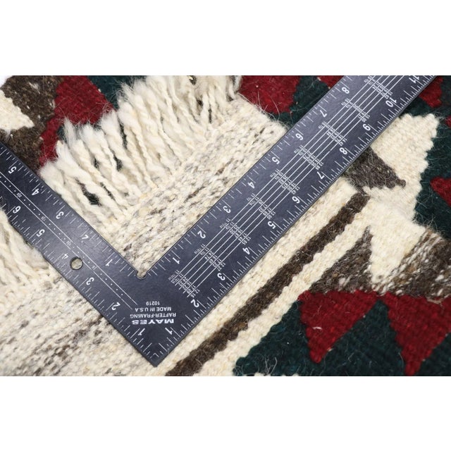 Late 20th Century Vintage Persian Shiraz Kilim Rug - 01'07 X 03'02 For Sale - Image 5 of 9