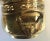 Vintage Round Brass Planter With Lion’s Mask Handles For Sale - Image 9 of 10
