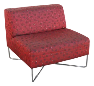 Late 20th Century Bernhardt Balance Red Lounge Chair