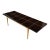 Parzinger Mid-Century Modern Laquered Mahogany & Maple Dining Table For Sale