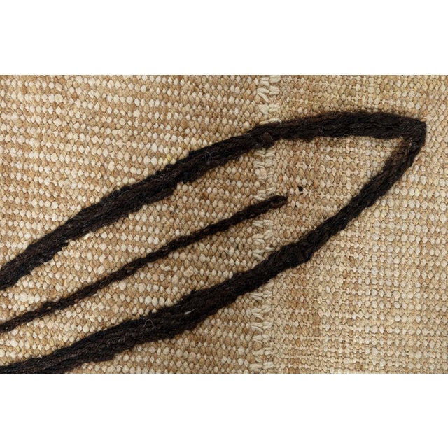 Modern Embroidery Kilim Rug with Nature-Inspired Pattern by Doris Leslie Blau For Sale In New York - Image 6 of 7