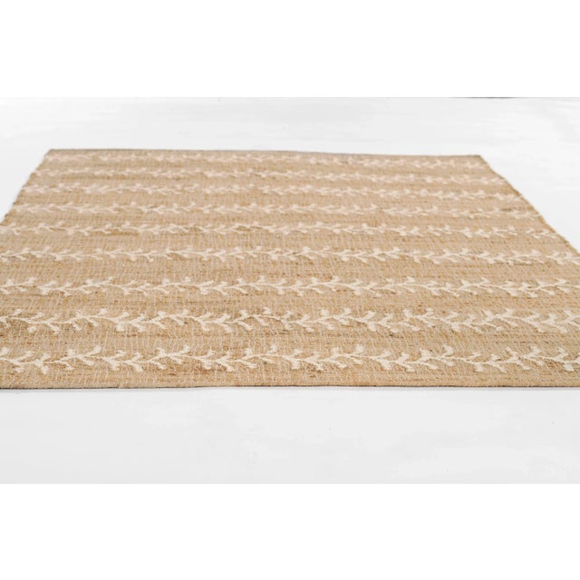 Tan Erin Gates by Momeni Orchard Ivory Vine Hand Woven Rug 2'X8' Runner For Sale - Image 8 of 12