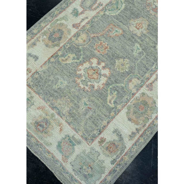 Turkish Turkish Oushak Runner Rug 2'10" x 10' #17962 For Sale - Image 3 of 8