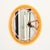 Italian Oval Orange and Pink Beveled Mirror attributed to Antonio Lupi for Cristal Luxor, 1960s For Sale - Image 6 of 18