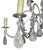 Italian 20th Century Silver Leaf Wrought Iron Chandelier With Rock Crystal For Sale In Los Angeles - Image 6 of 9