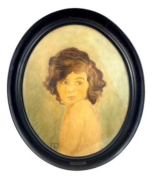 Bown Jones, Childhood, 1930, Oil Painting, Framed