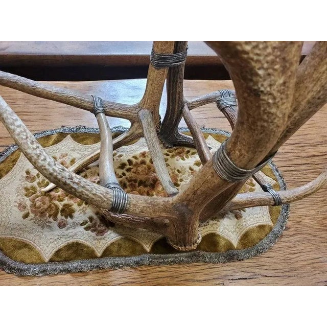 Monumental Real Antler Wine Bottle Rack Attributed to Maitland-Smith For Sale - Image 11 of 13