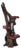 Large Rustic Live Edge Tree Trunk Plant Stand or Art Pedestal For Sale
