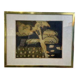 Vintage Original Woodblock Print Molly J Schiff For Sale