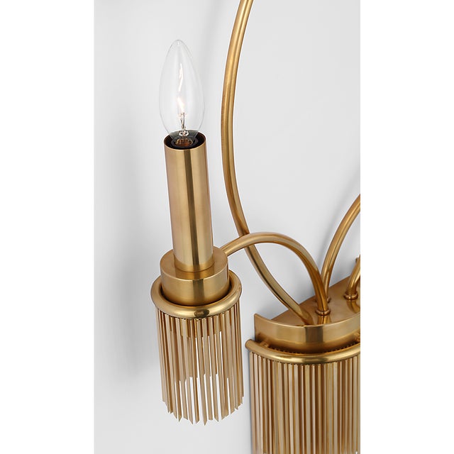 2020s Fisher Weisman for Visual Comfort Signature Sutton 4-Light Sconce in Antique-Burnished Brass For Sale - Image 5 of 9