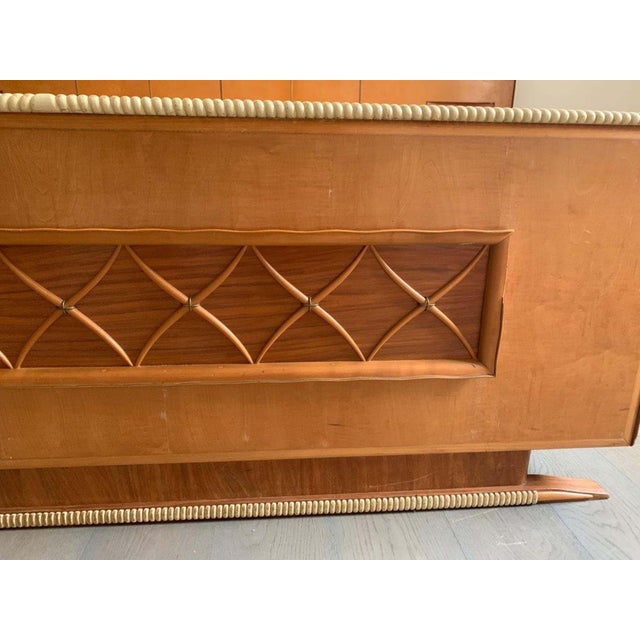 Art Deco Maple Bed, 1930s For Sale - Image 12 of 16