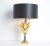 This impressive table lamp is made of earthenware with gold and silver glaze. It is a special piece made in Italy and...