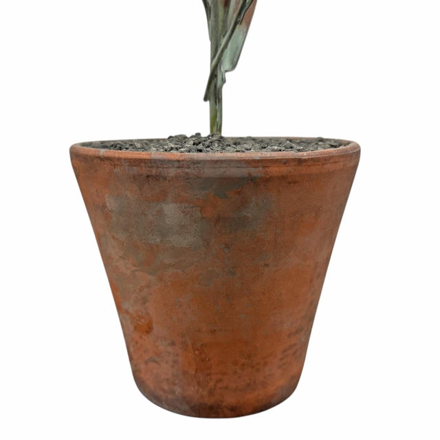 Right Proper Designed Tole Olive Topiary For Sale - Image 10 of 11