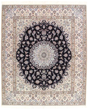 Pasargad Ny Fine Persian Nain Silk & Wool 6-Lines Rug - 6'9" X 8'